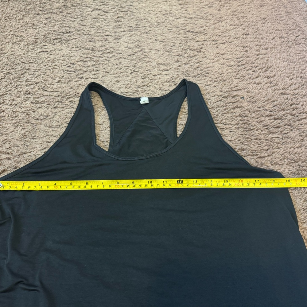 Lululemon Essential Tank Top Pleated Racerback Semi Sheer Tunic Length 10 - Picture 7 of 9